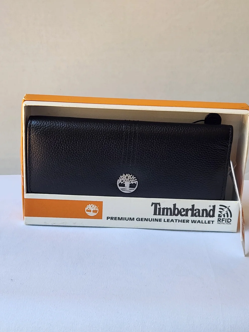 Timberland Womans Black Leather Wallet - Premium Genuine Leather